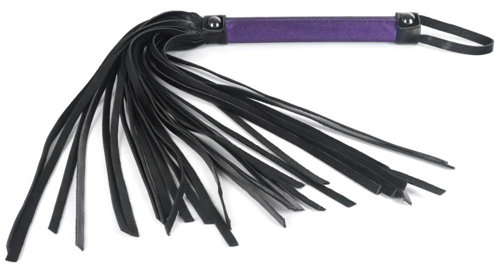 Flogger 6" Faux Leather - Galaxy Purple*